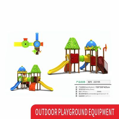 Custom Outdoor Playground Garden Playhouse Kids Swing Sets Slip N Tube Plastic Slide