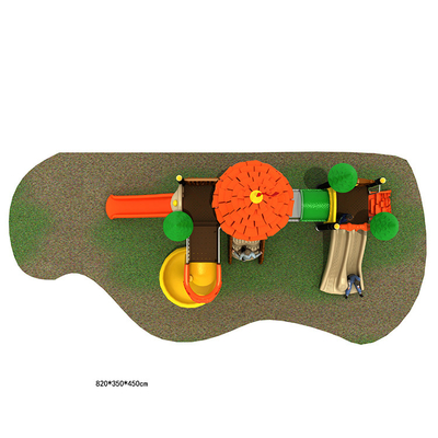 Customized Outdoor Playgrounds Slide Large Amusement Park Toys For Children