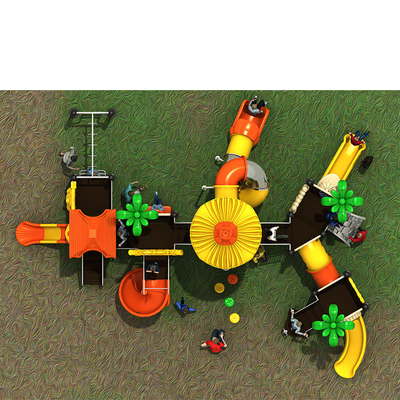 Import LLDPE Outdoor Playground Slides Galvanized Steel Amusement Park Kids Plastic